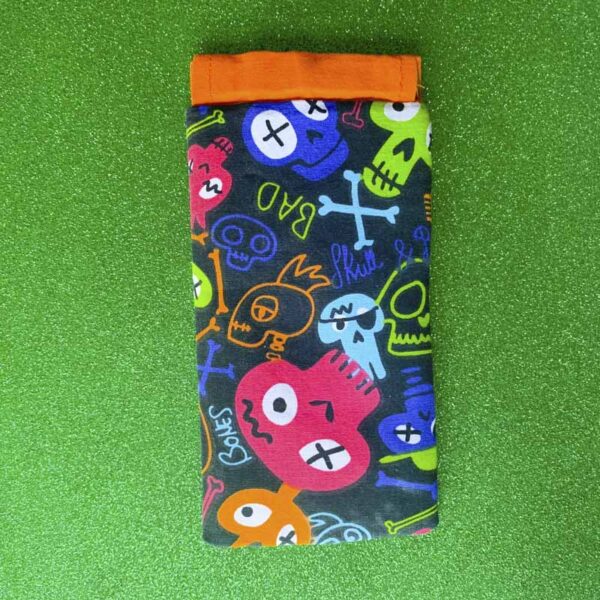 FUNDA GAFAS CALAVERAS COLORES